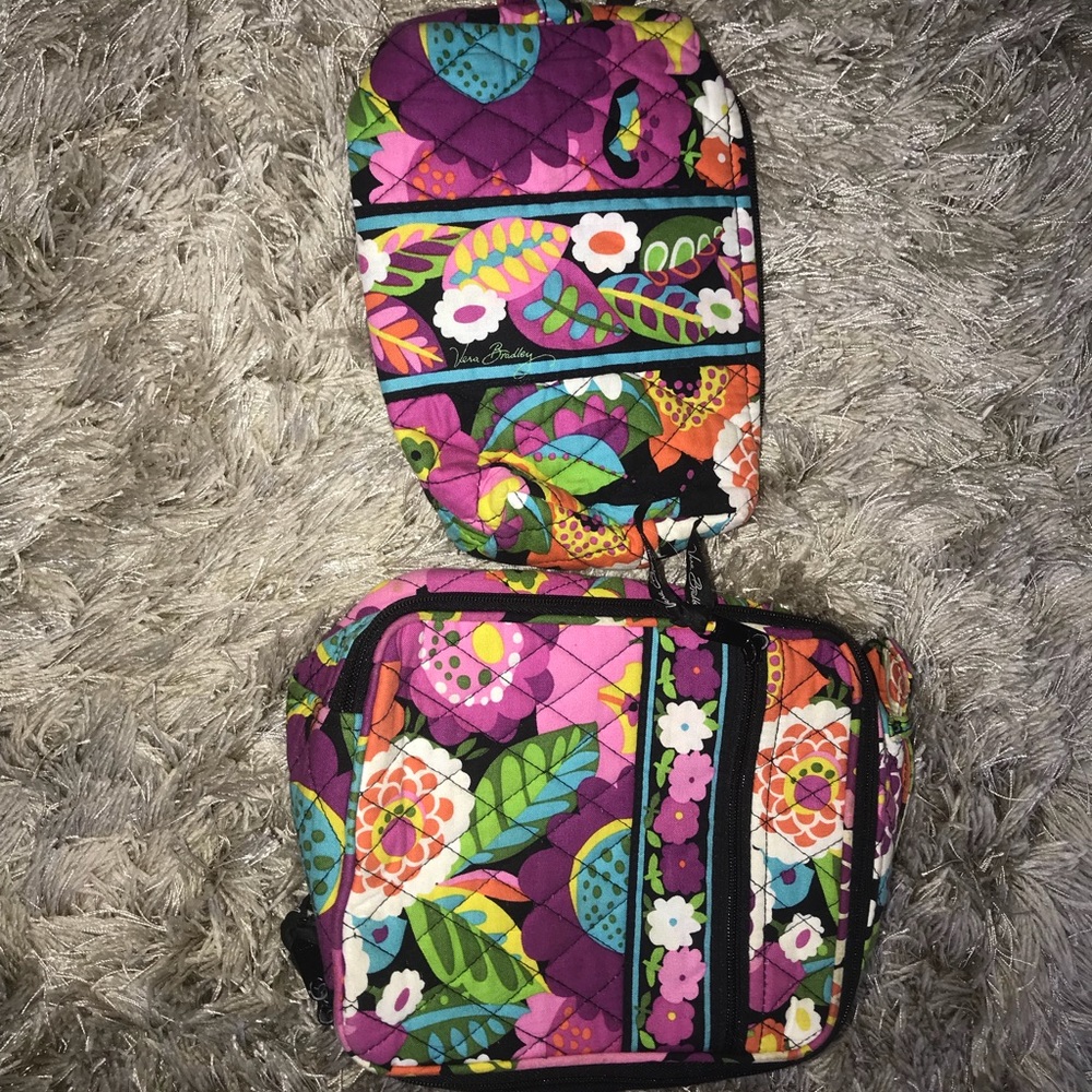 Vera Bradley lunch and cosmetic bags